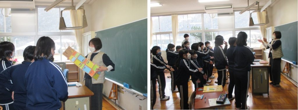英語の授業の様子 神河町立長谷小学校