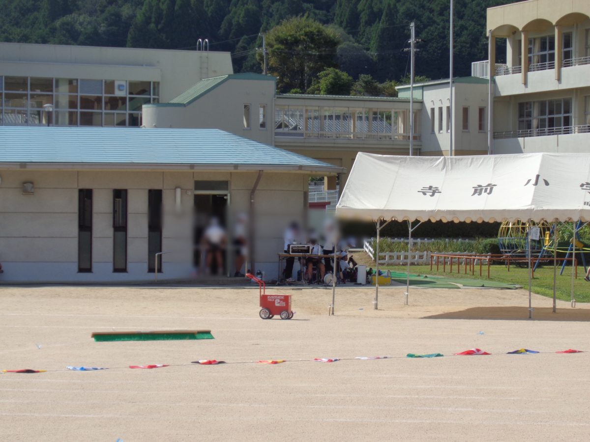 運動会準備 神河町立寺前小学校